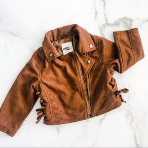 Faux Suede Toddler Jacket